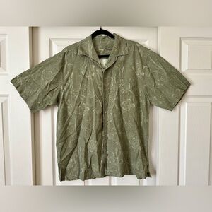 Tommy Bahama Olive Fishing Graphic Shirt